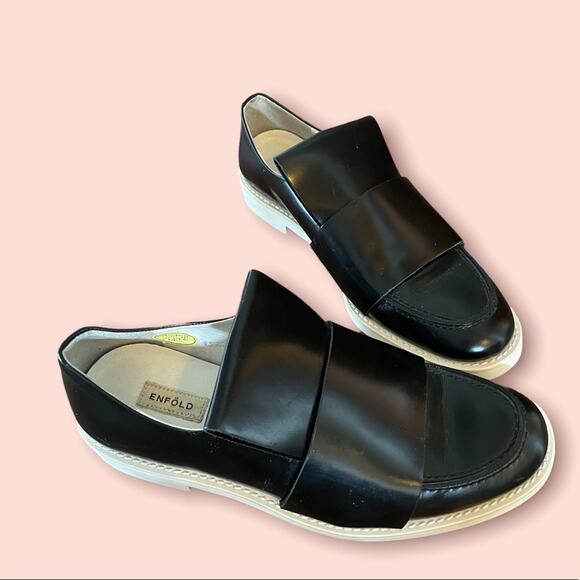 Enföld $350 Black and White Sneaker/ Loafer 37 7 JAPAN Limited - Picture 3 of 9